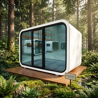 Conteneur modulaire intelligent et étanche de 20 pieds, certifié ISO CE, type cabane en bois mobile, pour hôtel de luxe moderne, pod de couchage ou villa