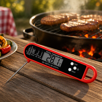 Termometer Dapur Portabel dengan Layar LCD untuk Memasak Daging, BBQ, Panggangan, Oven, dan Memanggang