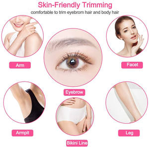 Épilateur portable rechargeable, rasoir indolore pour le visage, les lèvres, le nez, les sourcils, avec lumière LED pour femmes et hommes - Product Image 4