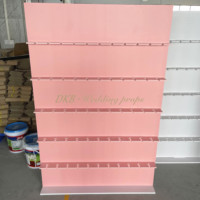 BK-118 Nuevo Soporte de Exhibición para Bodas, Decoración de Pared de PVC Acrílico, Fondo en Forma de Arco Blanco, Artículos para Fiestas y Eventos