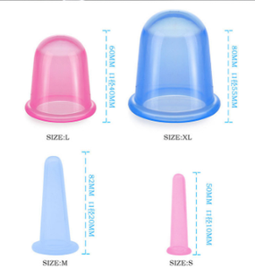 Ensemble de ventouses en silicone de qualité médicale pour le massage du visage Tasses souples adaptées au visage, aux yeux et au corps pour favoriser la régénération du collagène - Product Image 4