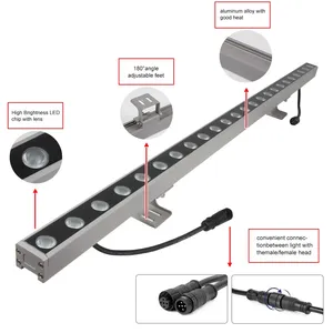 ไฟวอลวอชเชอร์ LED 108W 3-IN-1 DMX512 RGB IP65 สำหรับตกแต่งอาคารภายนอก โรงแรม และสถาปัตยกรรม - Product Image 4
