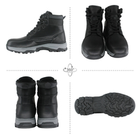 Chaussures de sécurité d'usine durables, imperméables, respirantes, à lacets, antidérapantes et anti-écrasement, hauteur cheville, style désert, tactiques, pour l'hiver