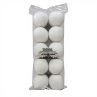 Boules de séchage pour linge en feutre de laine écologiques, taille XL personnalisée, 7 cm, réutilisables, naturelles et douces, couleur et logo personnalisés pour machine à laver