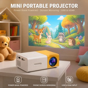 Mini <b>Projector</b> Portable Pocket Size LED <b>Projector</b> with HDMI USB Input Power Bank Powered for Home Theater Outdoor - Product Image 1