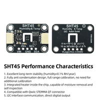 El módulo sensor de temperatura y humedad SHT41/SHT45 es compatible con la aguja Stemma Qt/Qwiic sin soldadura