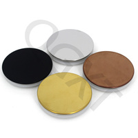 Vente en gros de couvercles en fer de 7 cm, 8 cm, 9 cm, personnalisables haut de gamme, à l'épreuve des enfants, avec anneau en silicone, pour pots à bougies, utilisation industrielle et chimique