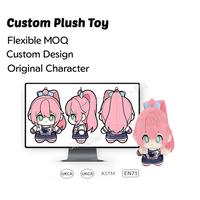 Boneka Plushie Custom CPC, Gantungan Kunci Plushie Mini, Boneka Plushie Custom Grosir untuk Bisnis, Boneka Plushie Kartun Custom