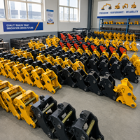 Attache rapide hydraulique pour godets d'excavatrices de 1 à 80 tonnes et accessoires de construction