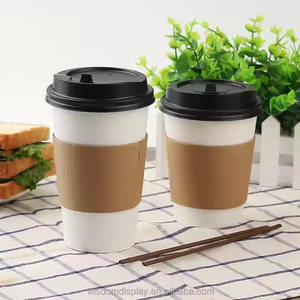 Bicchieri da Caffè Ecologici Usa e Getta a Doppia Parete in Carta Bond per Uso Industriale con Stampa Serigrafica e Opzioni Logo Personalizzato - Product Image 1