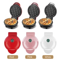 Machine à gaufres électrique industrielle mini pour usage domestique, machine à sandwich et petit-déjeuner, personnalisable 350W