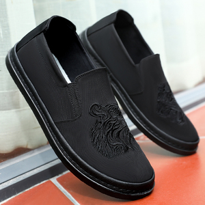 Zapatillas Deportivas de Piel Vacuna Genuina para Hombre, con Cordones, Transpirables, con Suela Gruesa Antideslizante, para Correr y Caminar - Product Image 6