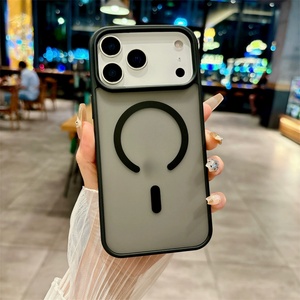 เคสโทรศัพท์มือถือแบบผิวสัมผัสนุ่ม TPU PC สำหรับ iPhone 16 15 14, เคสแม่เหล็กสำหรับ iPhone 17 Pro Max แบบโปร่งแสง - Product Image 5