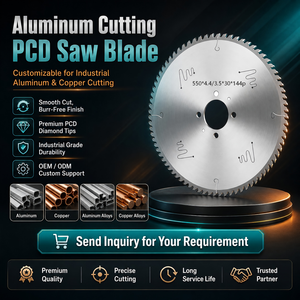 Disco de Corte de Diamante Industrial de Alta Precisión con Acabado Liso, Diámetro de 550 <span class=keywords><strong>mm</strong></span>, Eje de 30 <span class=keywords><strong>mm</strong></span>, para Aluminio PCD - Product Image 1