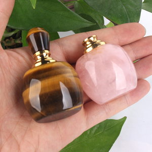 Bouteille d'huile en quartz naturel de haute qualité, flacon de parfum en cristal, pendentifs pour cadeau - Product Image 5