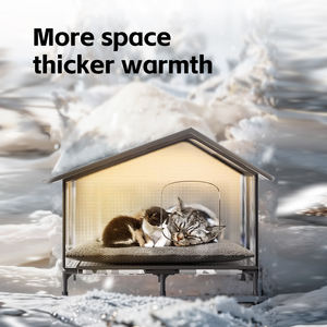 Gran exterior impermeable a prueba <span class=keywords><strong>de</strong></span> lluvia <span class=keywords><strong>perro</strong></span> gato <span class=keywords><strong>casa</strong></span> patrón sólido botón cierre invierno cálido cerrado refugio <span class=keywords><strong>para</strong></span> muebles <span class=keywords><strong>para</strong></span> mascotas - Product Image 4