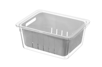 Boîte de rangement pour réfrigérateur, pour fruits et légumes, avec grille de drainage, panier de conservation