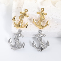 Breloques en acier inoxydable 316L pour bijoux marins : pendentifs poisson, fruits, animaux, étoiles de mer pour la fabrication de colliers et bracelets