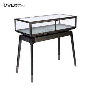 عرض مجوهرات مخصصة من الفولاذ المقاوم للصدأ زجاج قابل للقفل يعرض تصميم متجر المجوهرات العصرية الداخلية - Product Image 5