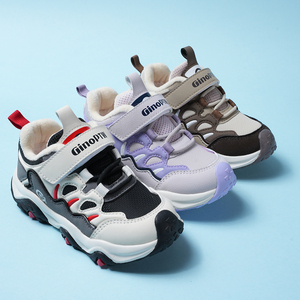 Scarpe Invernali Casual per Bambini con Suola Morbida in EVA Antiscivolo, Fodera in Peluche, Chiusura a Strappo e Luci, per Uso Scolastico 7-12 Anni - Product Image 1