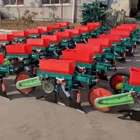 Petit 2 roues marchant tracteur monté double rangées de maïs semoir précis avec la machine d'engrais