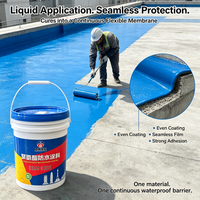 Revêtement imperméable en polyuréthane monocomposant résistant aux intempéries, prêt à l'emploi, anti-UV, faible teneur en COV pour balcon, sous-sol