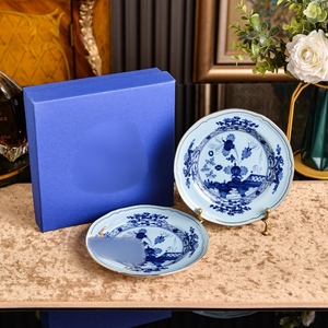 Assiette à dessert en porcelaine italienne rétro de 6,7 pouces, motif floral, multicolore, peinte à la main, assiette à apéritif en céramique avec boîte cadeau - Product Image 6