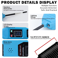 Probador de Baterías Automotrices Rojo de 7-36V con Pantalla LCD, Lápiz de Prueba Universal para Sistemas Eléctricos y Circuitos