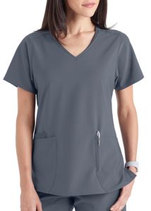 ชุดยูนิฟอร์มพยาบาลแขนสั้นสำหรับผู้หญิงไซส์ใหญ่ ผลิตตามสั่ง ยี่ห้อส่วนตัว เป็นมิตรต่อสิ่งแวดล้อม ผ้าทออย่างดี สำหรับโรงพยาบาล - Product Image 5