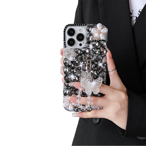 Étui en TPU 3D antichoc avec strass et diamants pour Note 20 5G/S24 Ultra/S25 avec sac OPP - Product Image 4