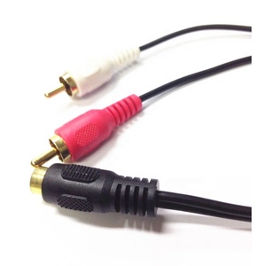 สายแยกสัญญาณเสียง <span class=keywords><strong>RCA</strong></span> คุณภาพสูง แบบ Y แยก 2 ช่อง <span class=keywords><strong>RCA</strong></span> ตัวผู้ เป็น 1 ช่อง <span class=keywords><strong>RCA</strong></span> ตัวเมีย ชุบทอง ป้องกันสัญญาณรบกวนด้วยสายถักหุ้ม PVC - Product Image 2