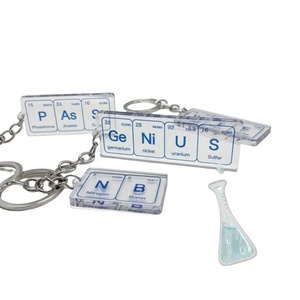 Llavero de la Tabla Periódica de los Elementos, Divertido Llavero Acrílico para Estudiantes, Ba Bi Es Be Ni Ce, Colgante para el Día del Maestro - Product Image 5