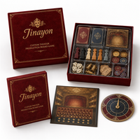 Jeu de société personnalisé pour la production théâtrale, impression dorée en relief quadricolore sur carton pour l'édition B2B et l'éducation