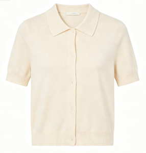 Damen Casual Strick-<span class=keywords><strong>Cardigan</strong></span> mit Spitzenbesatz Retro Kurzarm Frühlingsstil - Product Image 1