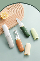 OEM Nouveau design tendance 2 en 1 Éplucheur de fruits et racloir à melon multifonctionnel en acier inoxydable, râpe de cuisine polyvalente avec PP