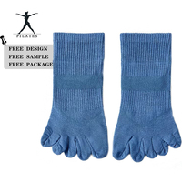 Chaussettes de course unisexes à cinq doigts recommandées, anti-odeur, séchage rapide, respirantes, en coton et élasthanne, avec logo sur le dessous