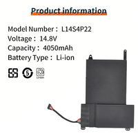 Batterie d'ordinateur portable L14L4P22 pour Lenovo IdeaPad Y700 Y700-17iSK Y700-15ISK L14M4P23 L14S4P22 17ISK-15ACZ 5B10H22085 Batterie d'ordinateur portable