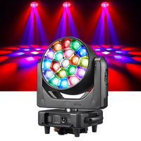 19*40W RGBW/CMY 4-en-1 Bee Eye Moving Head avec zoom, motifs de coloration, faisceau DMX512, chaque ampoule peut être contrôlée individuellement