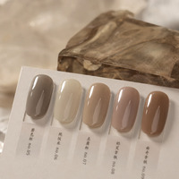 Youse Premium French Luxury 10 Couleurs 15ml Vernis Gel Solide UV LED Non Toxique en Bouteille Nude Marron Mocha Neutre pour Ongles