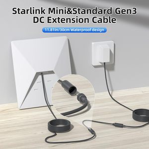 Câble d'extension DaierTek Starlink 0,98 pied (30 cm) Femelle-Femelle, Connecteur DC, Étanche IP65, PVC, Calibre 18 - Product Image 2