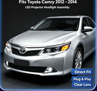 Convient pour les Toyota Camry 2012-2014, feux de jour modifiés, feux de croisement LED pour voiture, ensemble de phares LED