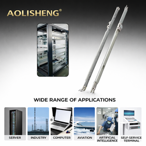 Glissières de rack de serveur à extension complète en acier inoxydable zingué ultra-minces AOLISHENG 1U pour armoires réseau et boîtiers de centre de données - Product Image 3