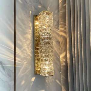 Modern Design Sconce <b>Light</b> Stainless Steel K9 Crystal Indoor <b>Wall</b> Lamp for Living Room - Product Image 3