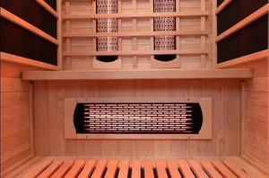 الأكثر مبيعًا خشب صلب هيملوك 1 شخص ساونا الأشعة تحت الحمراء ساونا صغيرة داخلية ولوحة تحكم للبيع - Product Image 6