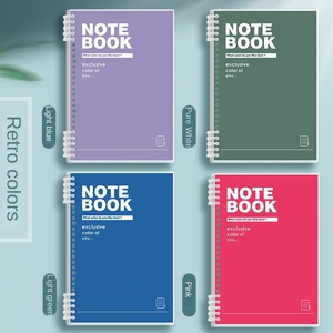 Cuadernos personalizables para estudiantes de escuela clásica, cuadernos recargables de composición espiral Harddocver, papelería A5 B5, 60 hojas - Product Image 4
