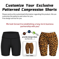 Shorts de compression pour femmes à taille haute, imprimé léopard, sans couture, pour le yoga, le MMA et le fitness