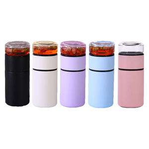 Gourde isotherme en acier inoxydable de 300 ml avec filtre de séparation thé/eau, unisexe, pour la maison et le bureau - Product Image 2