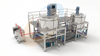 Cuve de mélange à cisaillement élevé de type fixe 500L 1000L 3000L 5000L pour shampoing, lessive, savon liquide pour les mains et liquide vaisselle