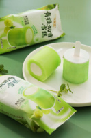 Abink Vert Raisin Milkshake Crème Glacée Rouge À Lèvres Boîte Moule Propitious Dragon Breath Liquide D'azote Frais Blanc Crème Sac Emballage