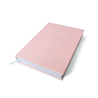Servicio de Impresión de Diarios y Cuadernos en Blanco, Tamaño Personalizado, Tapa Dura de Tela, Borde Dorado, Diario A5 con Líneas, en Blanco